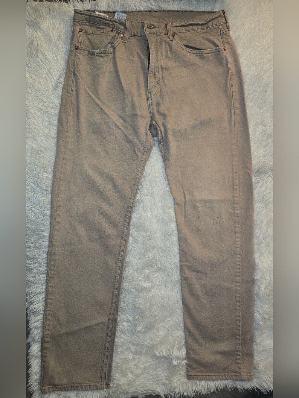 Men's Levi's Slim Straight Jeans in Taupe